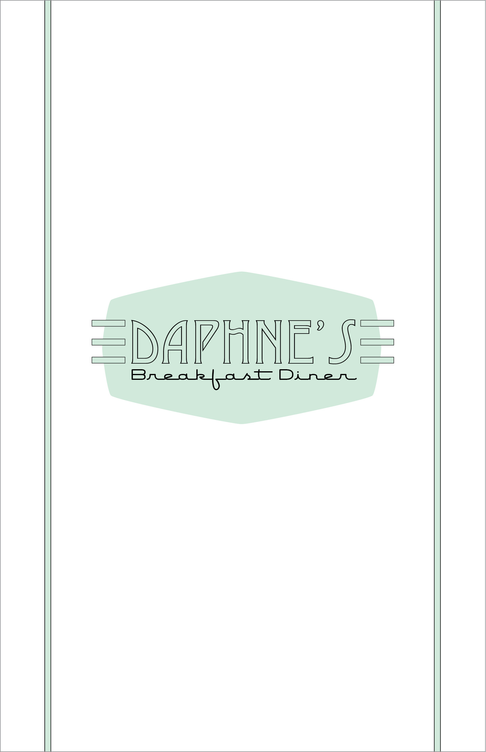 Daphne's Menu Back